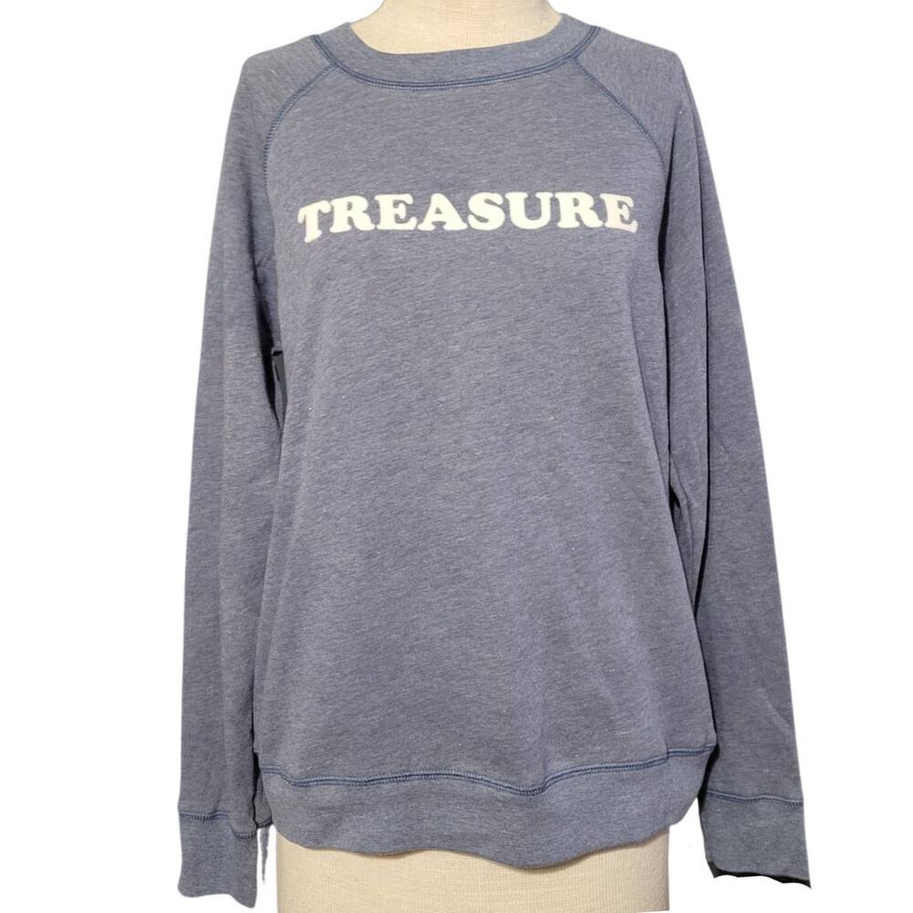 Treasure & Bond Blue Graphic Sweatshirt Size Small New with Tags